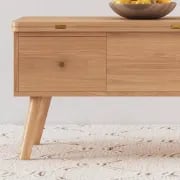 Picture of Splash Natural Wood Coffee Table – With Storage & Drawers