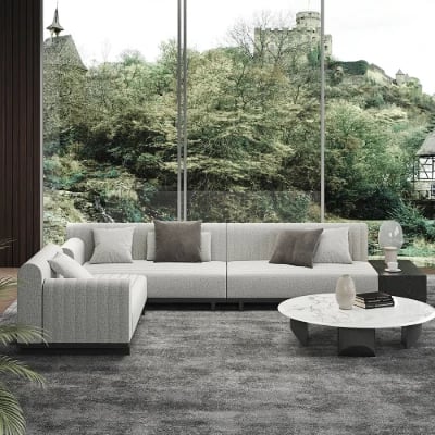 Picture of Cavallo L-Shaped Sectional – Natural Wood
