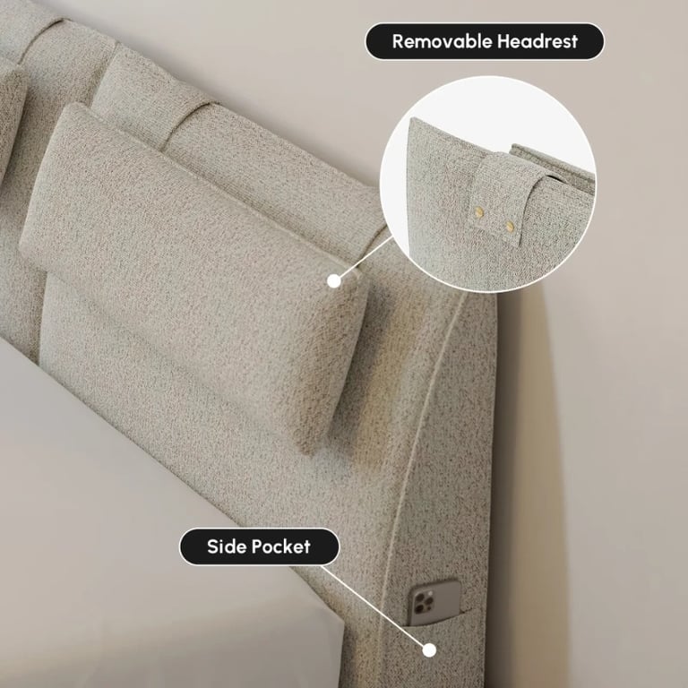 Picture of Velvion Modern Bed - Natural wood