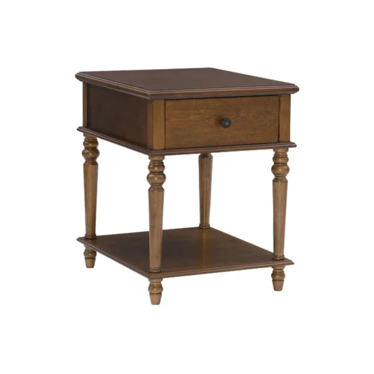 Picture of Rakan Side table natural wood - One Drawer