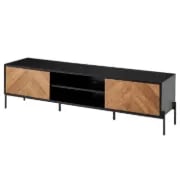 Picture of Tressa – Black Natural Wood TV unit