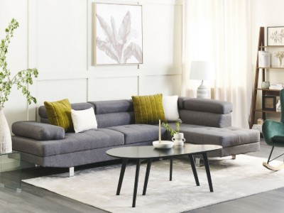 Picture of Norrea Corner Sofa – Natural Wood Frame with Adjustable Headrests