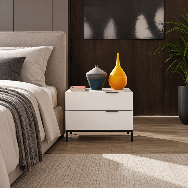 Picture of Gravi Nightstand With 2 drawers