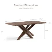 Aurela Rectangular Dining Set – Natural Wood