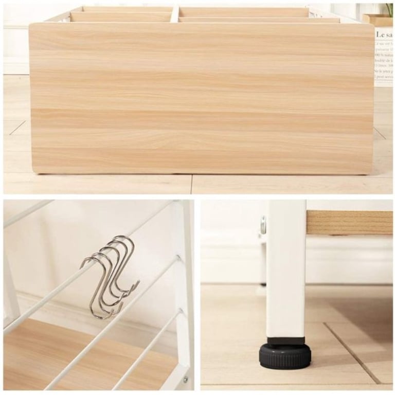 SogesPower 3-Tier Baker Rack Multi-layers Kitchen Rack Microwave Stand