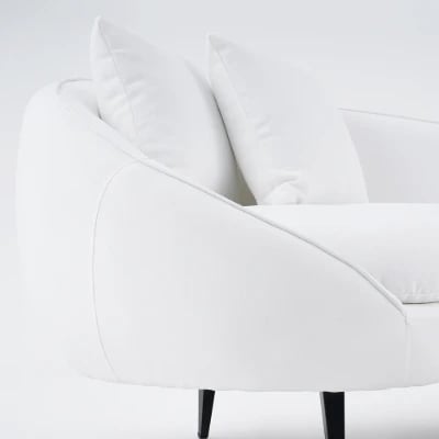 Picture of Curved Modern Lounge Sofa - Natural Wood - Arlo