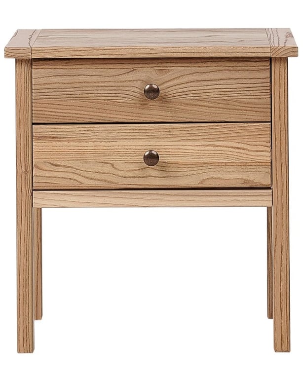 صورة ڤيكتور - طاولة جانبية خشب طبيعي بدرجين