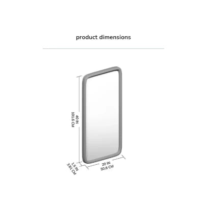 Aisja Rectangle Wood Wall Mirror