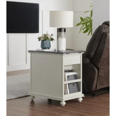 Picture of Ahmara Side table natural wood with storage