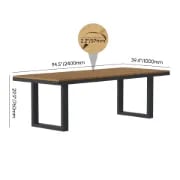 Picture of Urban 7-Piece Outdoor Dining Set – Natural Wood