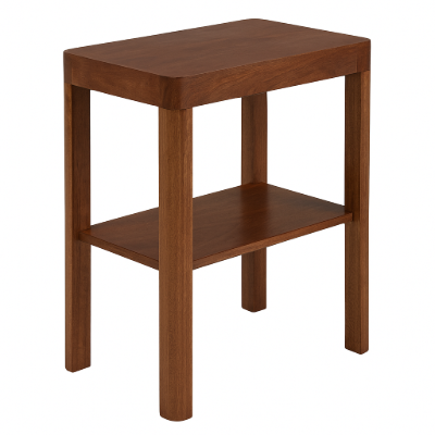 صورة طاولة جانبية خشب طبيعي - لوريل