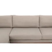 صورة كنبة تيدي على شكل حرف الـ – خشب طبيعي