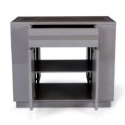 Rivie Kitchen Island Modern Storage Unit - Natural Wood