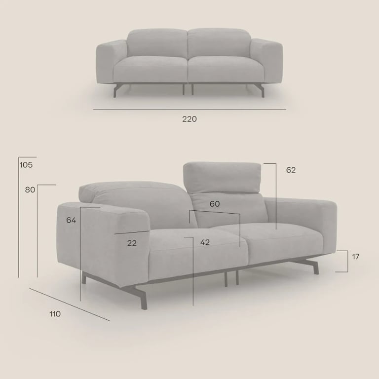 Picture of Sofa "Urban" – Natural Wood