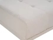 Maven Ottoman – Elegant Tufted Design in Natural Wood