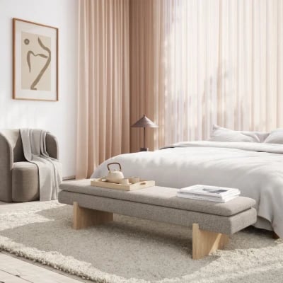 صورة لامودا – كرسي مبطن مصنوع من الخشب الطبيعي