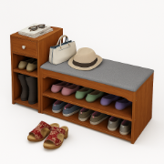 صورة تيرانا وحدة تخزين الأحذية - بني