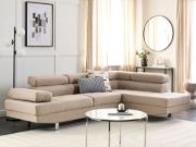 Picture of Norrea Corner Sofa – Natural Wood Frame with Adjustable Headrests