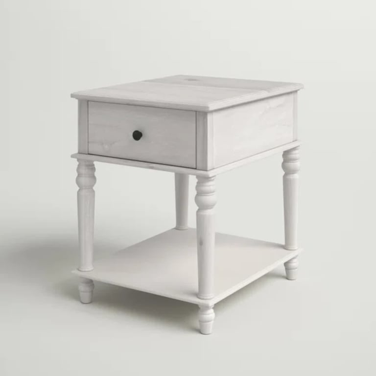 Picture of Rakan Side table natural wood - One Drawer
