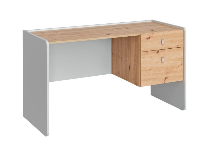 Picture of Belvoro - Modern Wooden Study Desk with Drawers  - Natural wood