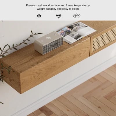 صورة اچاري حامل للتليفزيون رتان مع خشب