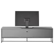 Picture of ‏Miro – Matte Grey Natural Wood TV unit with Metal Base