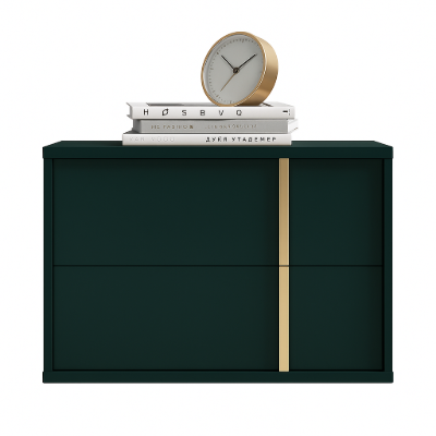 Picture of Kramzi Nightstand Natural wood - 2 drawers