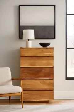 Picture of Viora wooden 5 drawers chest and dressers