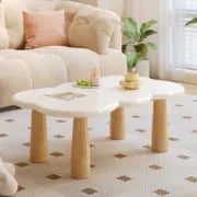 Clouda Modern Coffee Table – Organic Design – Natural Wood