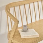 صورة مقعد إلستا من الخشب الطبيعي