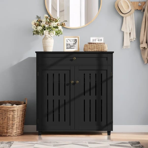 Noiren - Modern Natural Wood Shoe Cabinet