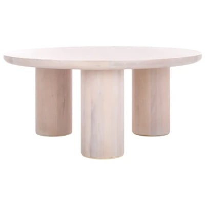 Nova Round Coffee Table – Natural Wood