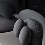 Picture of Rotana Curved Floor Sectional Sofa – Artistic 3-Piece Design