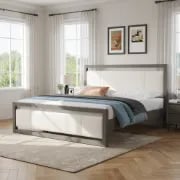 Picture of Elandor Natural Wood King Size Bed