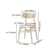 Picture of Elin Rattan Frame Chair – Boho Simplicity in Natural Wood