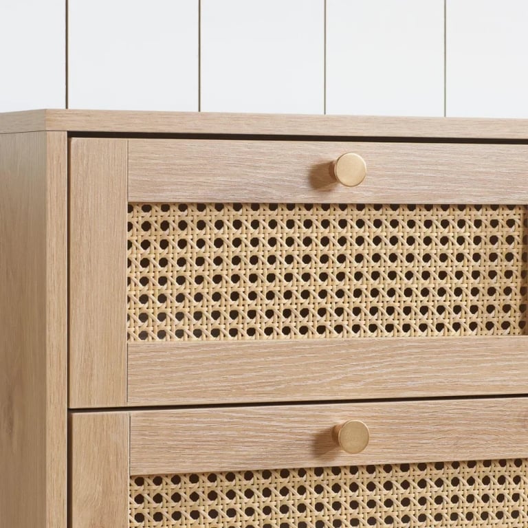 Picture of Liora –Chest in Natural Wood & Rattan