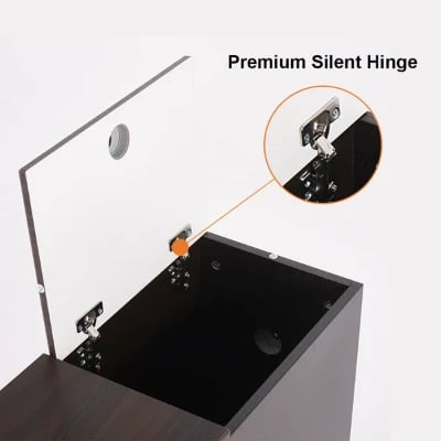 Picture of Monumo Natural Wood Side table  - 2 drawers