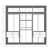Picture of Manchin Elegant 6-Door Wardrobe