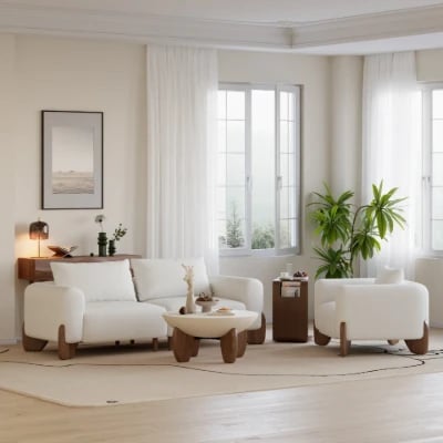 Picture of "Arbella" Sofa – Natural Wood
