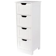 Bath Vida Priano Bathroom 4 Drawer Floor Standing Cabinet Unit Storage Wood
