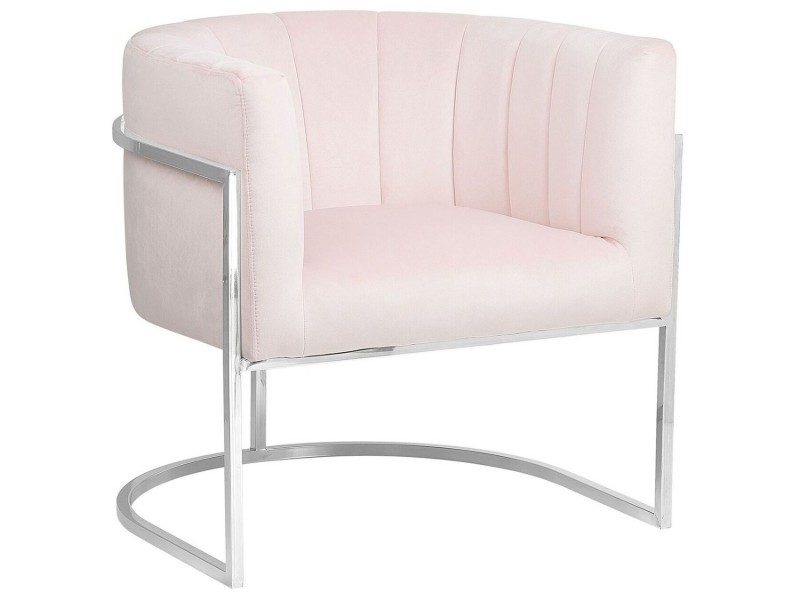 Picture of Arelia Modern Armchair – Natural Wood with Soft Fabric & Metal Legs