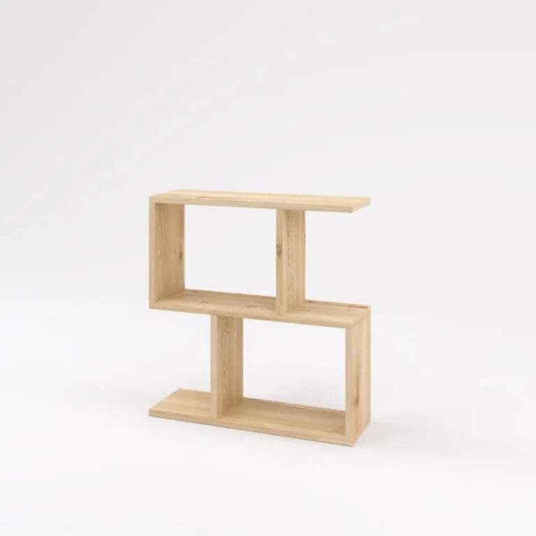 Picture of Kayli Natural wood side table - Four Shelves