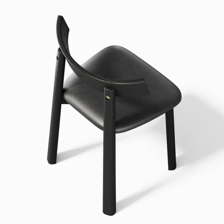 Picture of Kairo Noir Dining Chair – Painted Elegance in Natural Wood