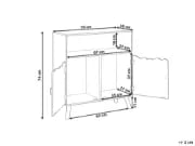 LuneBox Kids Natural wood Cabinet.