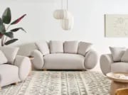 Amélie Sofa - Natural wood.