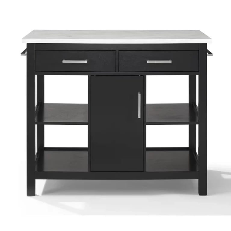 Flury Small Kitchen Island with storage