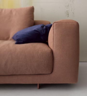 MossAura Sofa - Natural Wood Frame