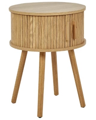 صورة .إليز طاولة جانبية- من الخشب الطبيعي