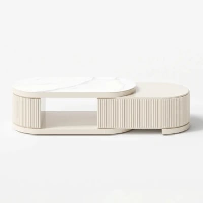 Picture of Eclipse Oval Extendable Coffee Table – Natural Wood