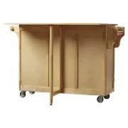 Wobbi Wooden Rolling Kitchen Island